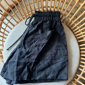 Linen Paper Bag shorts